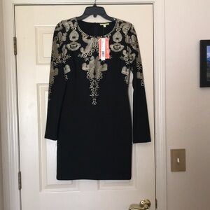 NWTGianni Bini Black & Gold Social /Cocktail/Formal Dress Size M